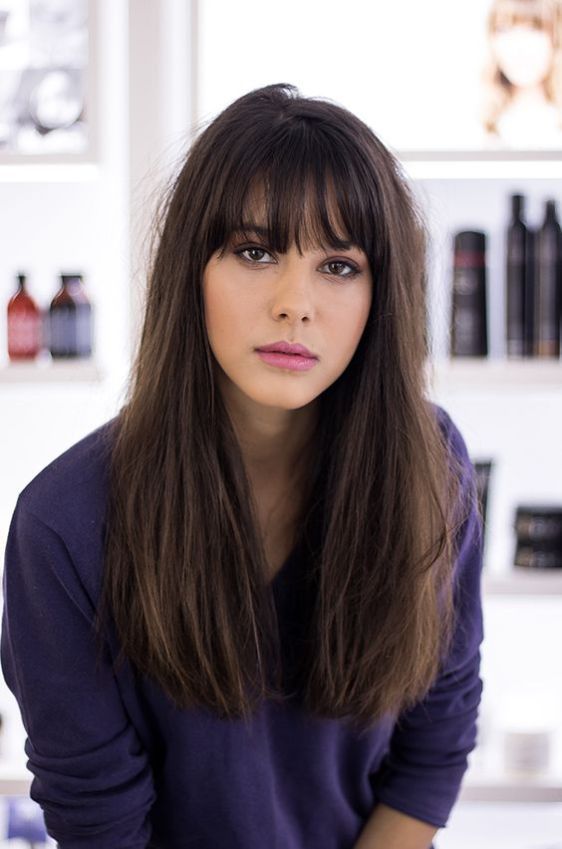 Cortes de cabelo longo com franja Cortes de cabelo longo com franja