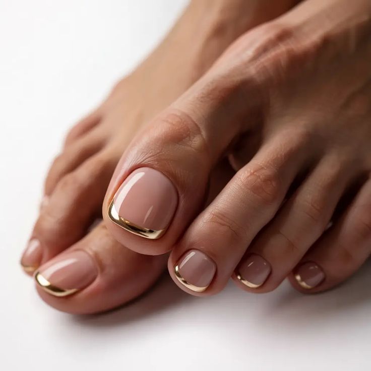 Francesinha pés nude e dourado