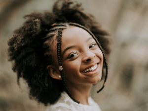 Penteado infantil simples