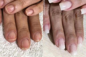 banho de gel antes e depois 1