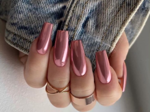 Pó cromado para unhas