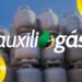 Auxílio Gás de outubro: governo confirma data de pagamento; saiba quando receber 11 Logo do Auxílio Gás em destaque sobre botijões de gás de cozinha, ilustrando o benefício social e o calendário de pagamentos de outubro.