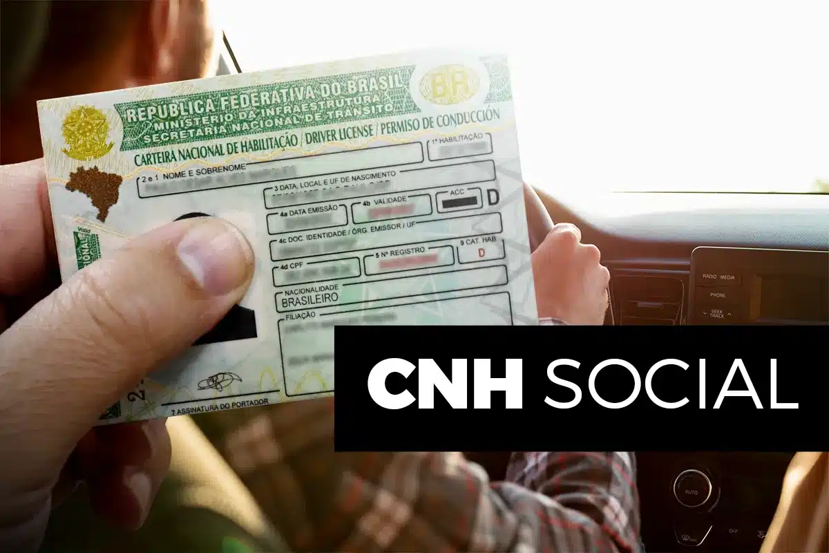 Como obter a CNH Social: Passo a passo para inscrição. Imagem de uma pessoa segurando a CNH Social, destacando o programa que oferece carteira de habilitação mais acessível no Brasil.