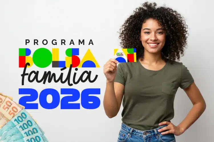 Cadastre-se no Bolsa Família 2026: documentos, requisitos e dicas para aprovação 1 Mulher sorridente exibe cartão do Bolsa Família ao lado de cédulas de real e logo do programa 2026.