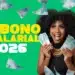 Abono salarial 2026: quanto você recebe em maio? Valores chegam a R$ 1.621 12 Mulher sorrindo segurando notas de dinheiro com destaque para abono salarial 2026 e valores liberados